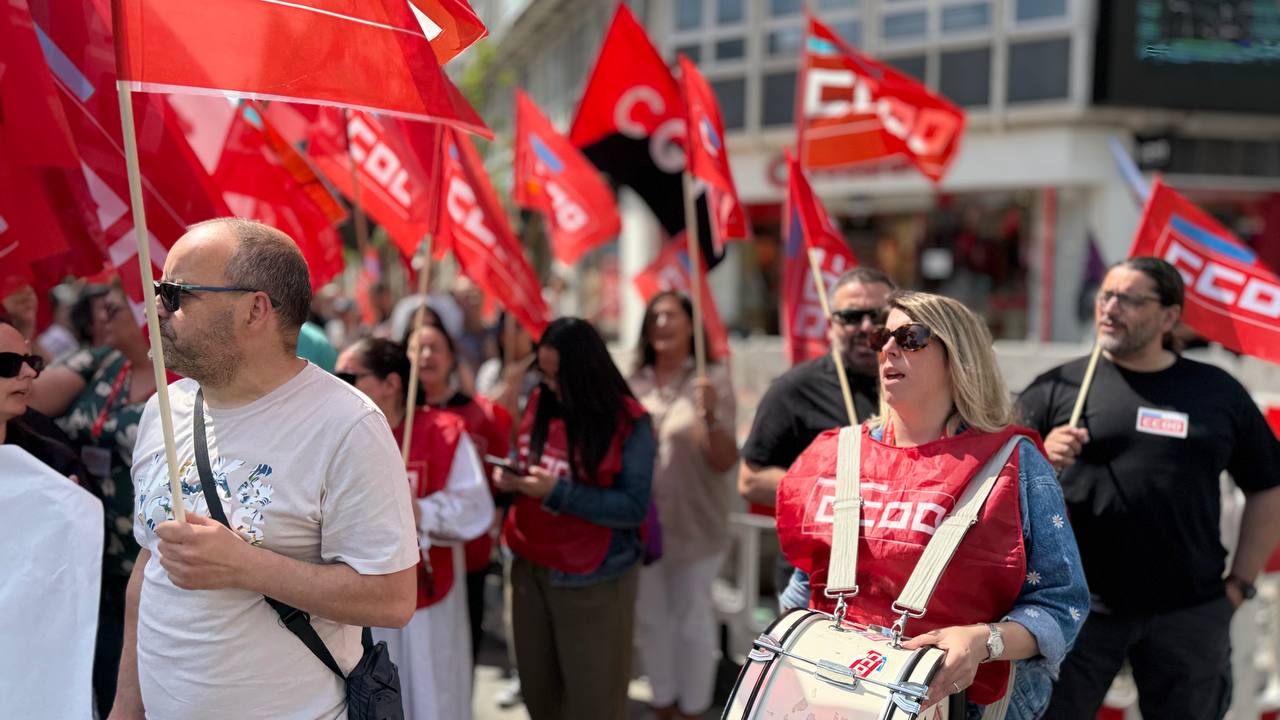 mobilizacións contra o ERE en Teleperformance