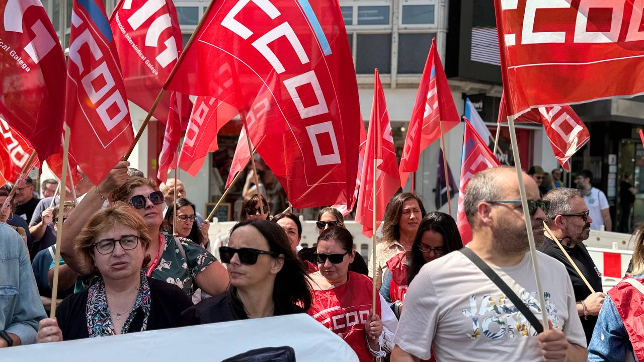 mobilizacións contra o ERE en Teleperformance