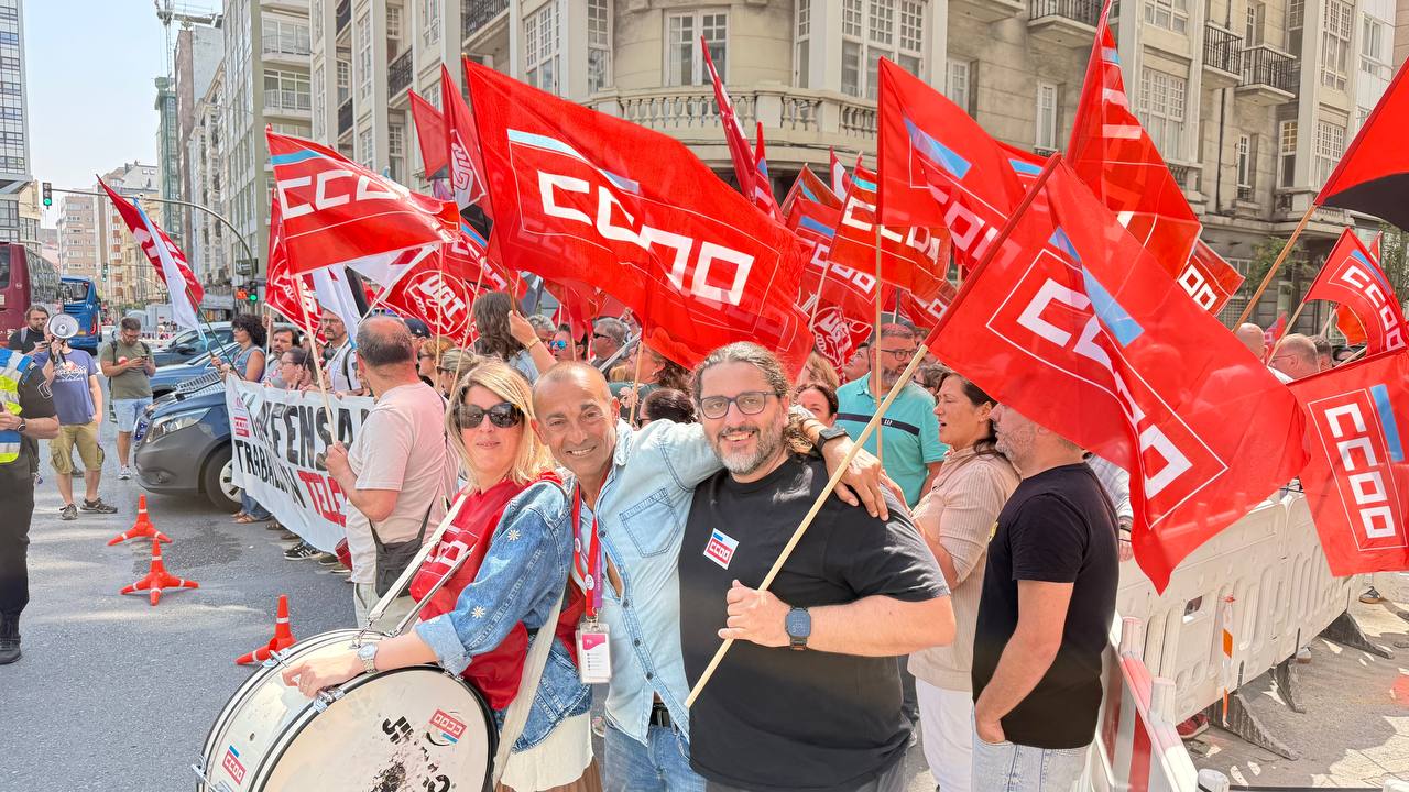 mobilizacións contra o ERE en Teleperformance