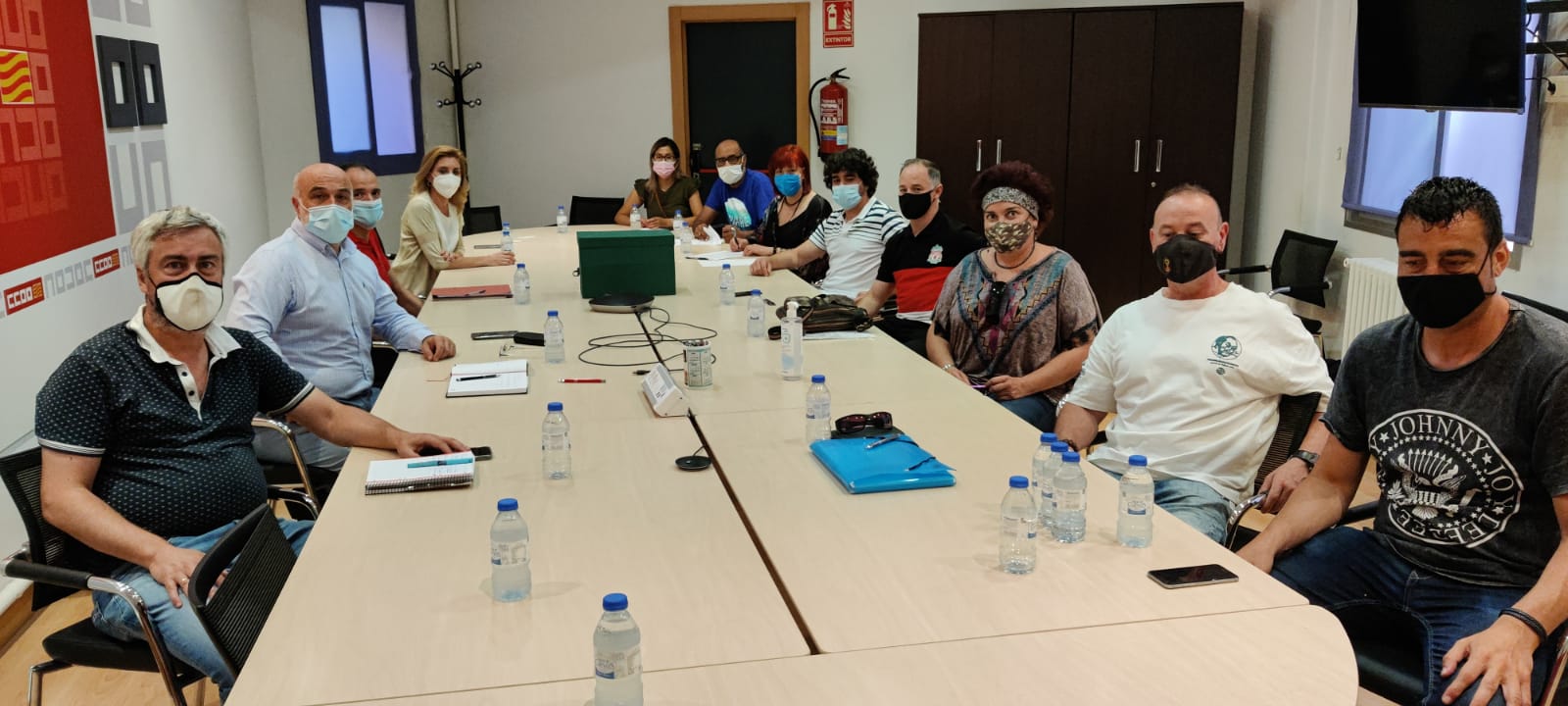 Firma convenio CCOO IDL almacén Sabeco