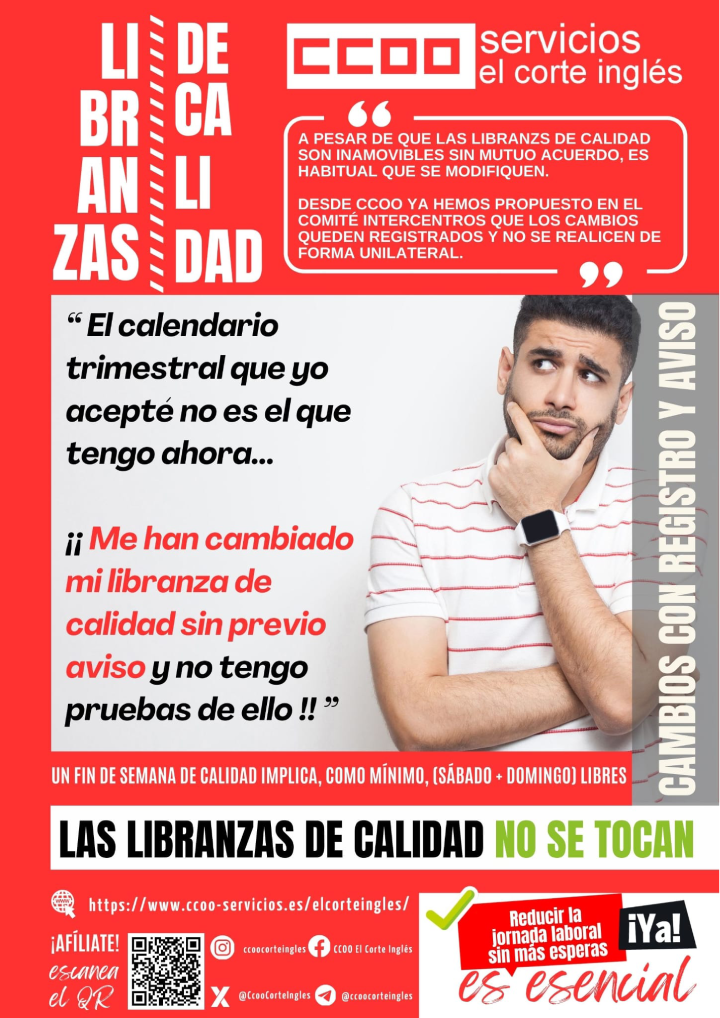 CCOO ECI LIBRANZAS DE CALIDAD CONVENIO COLECTIVO GRANDES ALMACENES