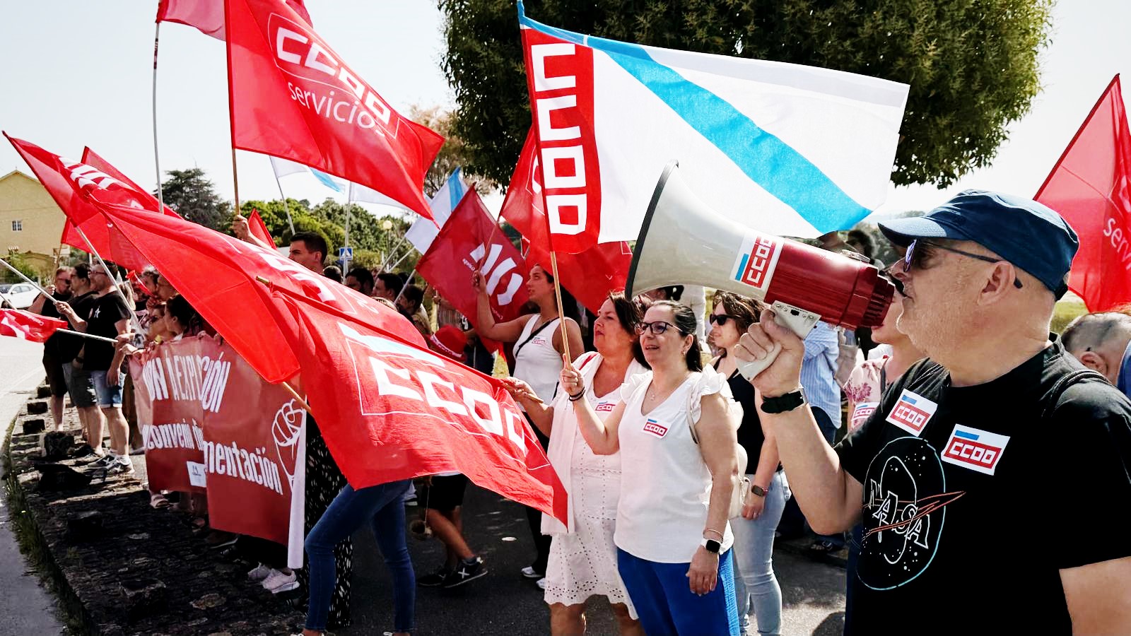 concentración convenio comercio alimentación Ourense