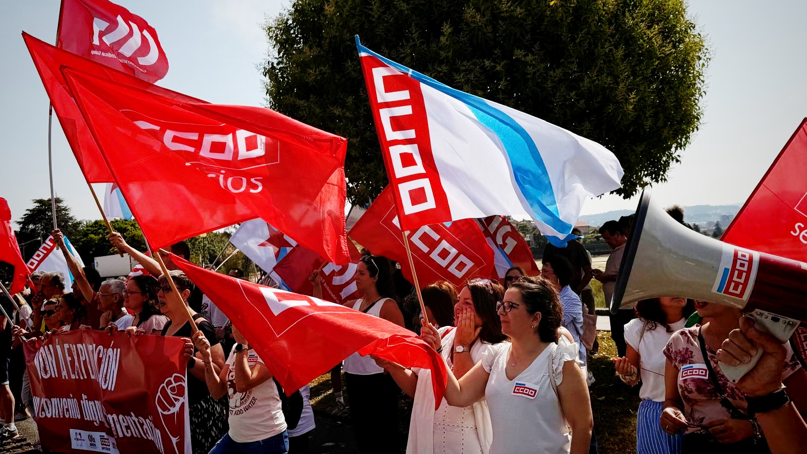 concentración convenio comercio alimentación Ourense