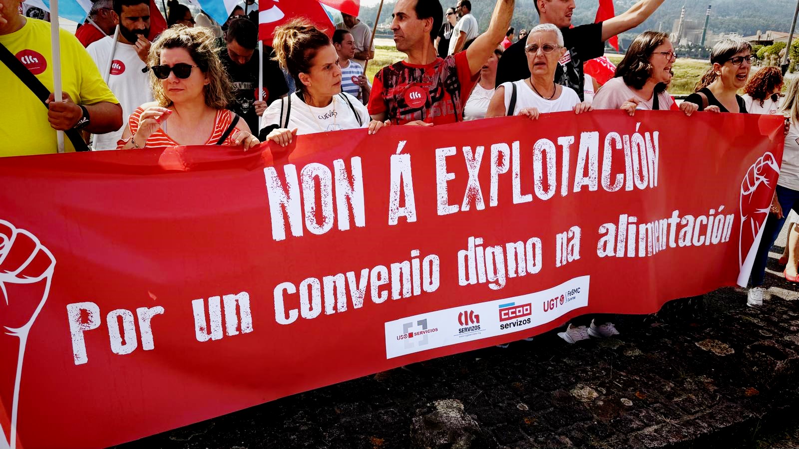 concentración convenio comercio alimentación Ourense